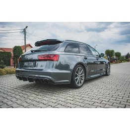 Накладка сплиттер на спойлер багажника на Audi A6 C7 S-Line / S6 C7 Avant